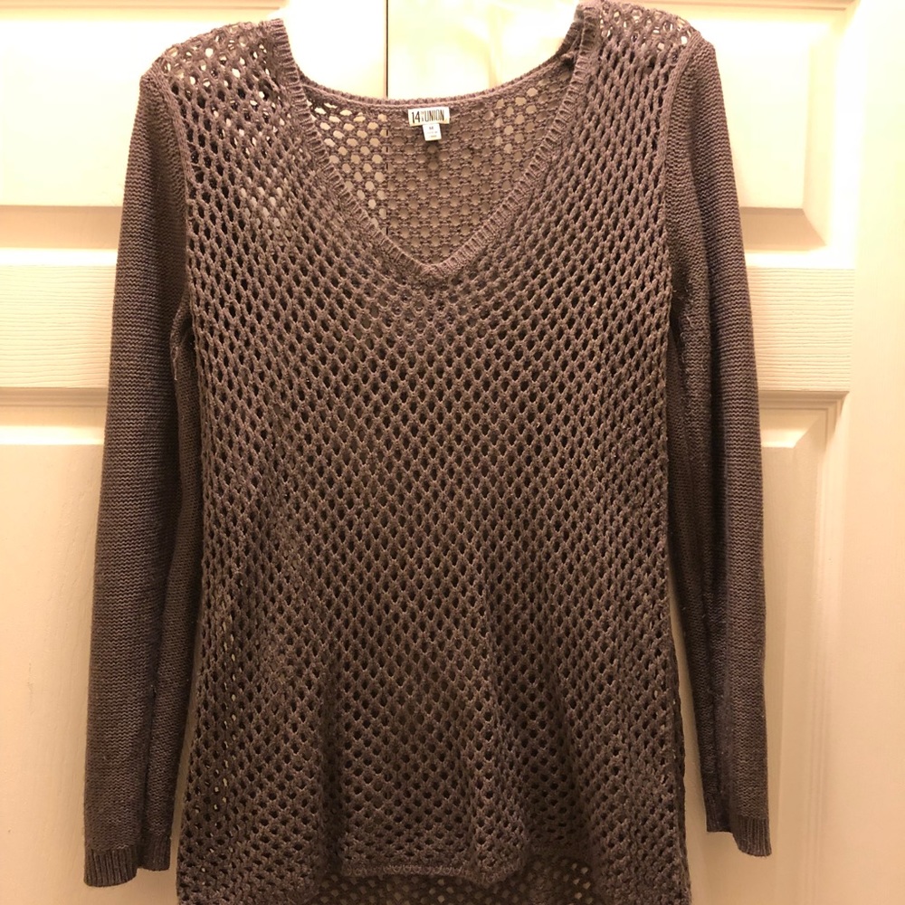 Knit brown sweater
